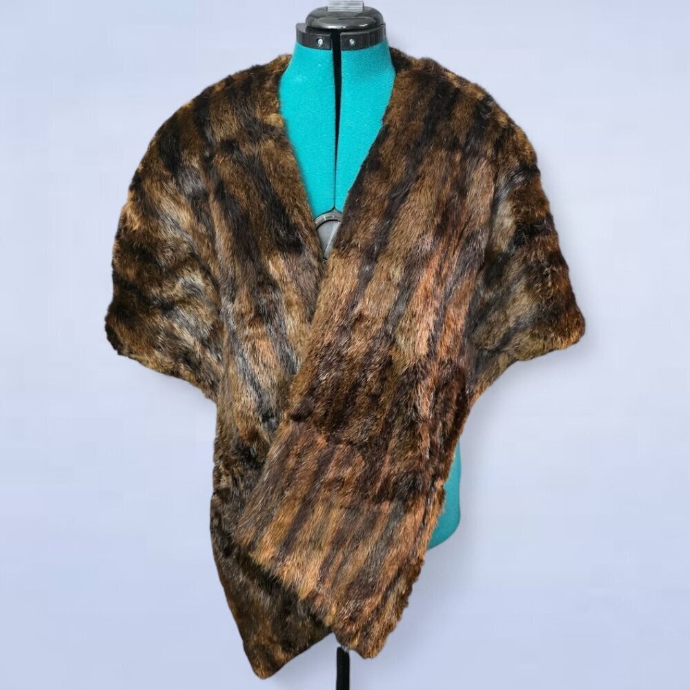 1950s Vintage Colquhouns Scottish Fur House Mink Stole Shawl